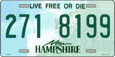 NH license plate 2718199