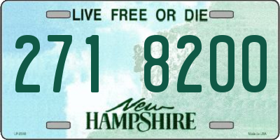 NH license plate 2718200