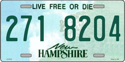 NH license plate 2718204