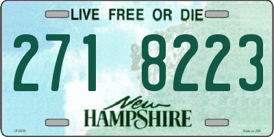 NH license plate 2718223