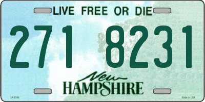 NH license plate 2718231