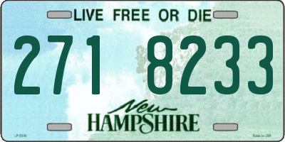 NH license plate 2718233