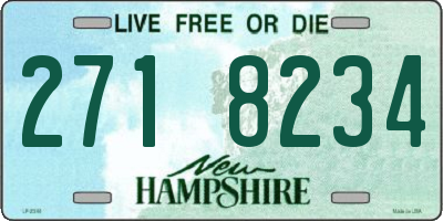 NH license plate 2718234