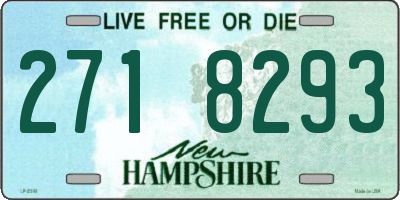 NH license plate 2718293