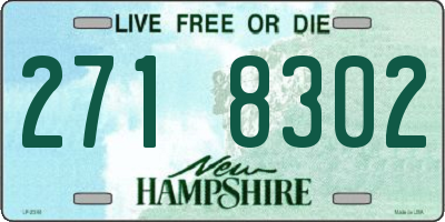 NH license plate 2718302