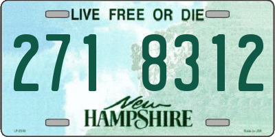 NH license plate 2718312