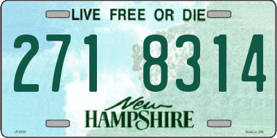 NH license plate 2718314