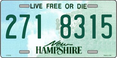 NH license plate 2718315