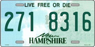 NH license plate 2718316
