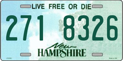 NH license plate 2718326