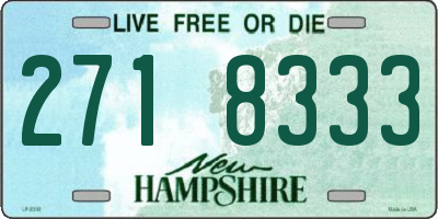 NH license plate 2718333