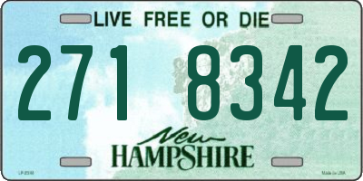 NH license plate 2718342