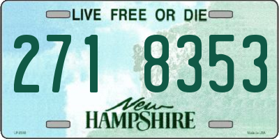 NH license plate 2718353