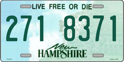 NH license plate 2718371