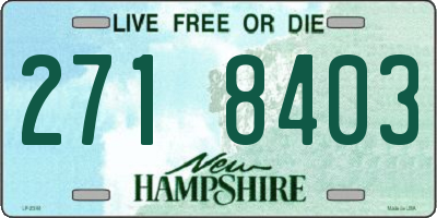 NH license plate 2718403