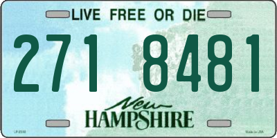 NH license plate 2718481