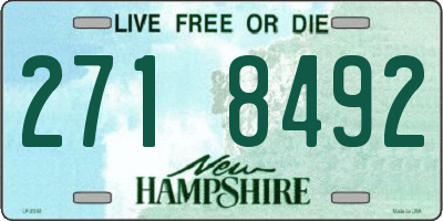NH license plate 2718492