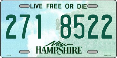 NH license plate 2718522
