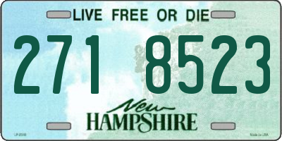 NH license plate 2718523