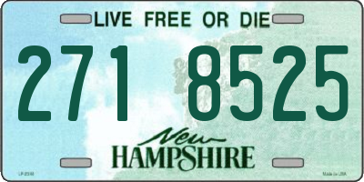 NH license plate 2718525