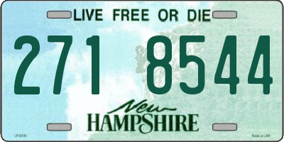 NH license plate 2718544