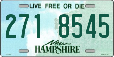 NH license plate 2718545