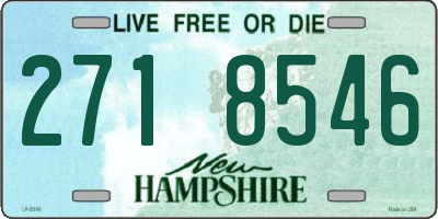 NH license plate 2718546
