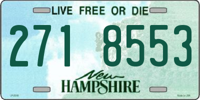 NH license plate 2718553