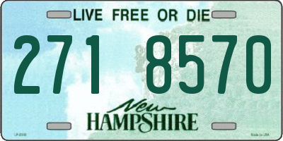 NH license plate 2718570