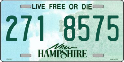 NH license plate 2718575