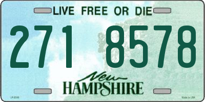 NH license plate 2718578