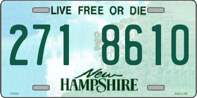 NH license plate 2718610