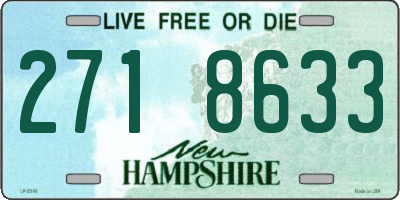 NH license plate 2718633