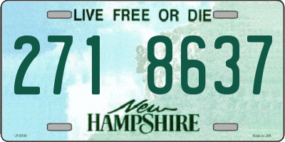 NH license plate 2718637