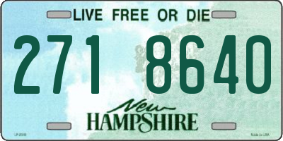 NH license plate 2718640