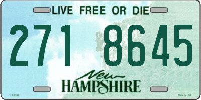 NH license plate 2718645