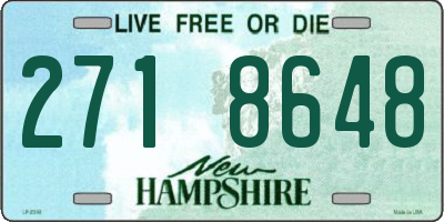NH license plate 2718648