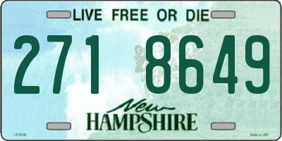 NH license plate 2718649
