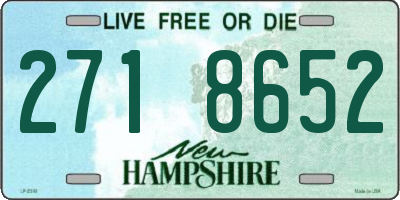 NH license plate 2718652