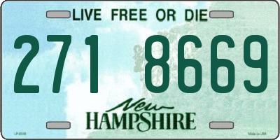 NH license plate 2718669