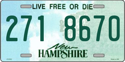NH license plate 2718670