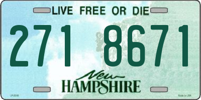 NH license plate 2718671