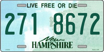 NH license plate 2718672