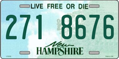 NH license plate 2718676