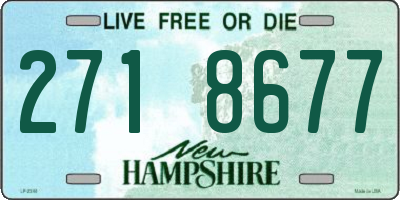 NH license plate 2718677