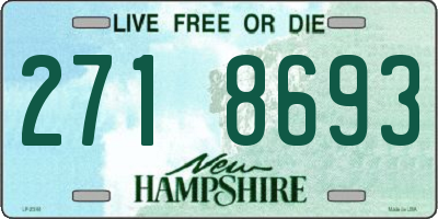 NH license plate 2718693