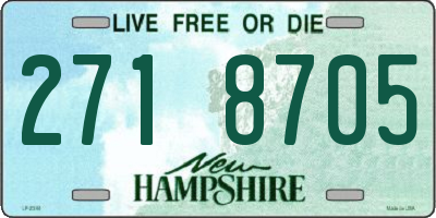 NH license plate 2718705
