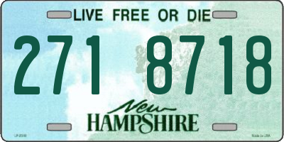 NH license plate 2718718