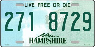 NH license plate 2718729