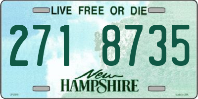 NH license plate 2718735